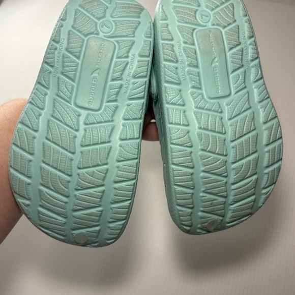 Rugged Shark Kids Eva Lined Clogs, Size 7 Green Slip on Shoes/Sandals - Picture 8 of 11